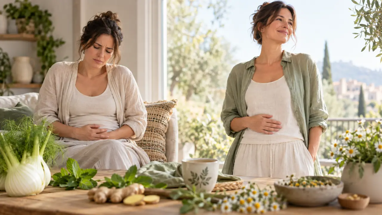 Plantes médicinales et infusion bien-être pour accompagner une digestion légère