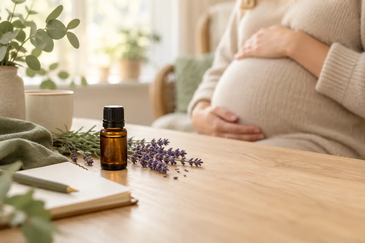 Huiles essentielles pendant la grossesse : une prudence maximale au premier trimestre