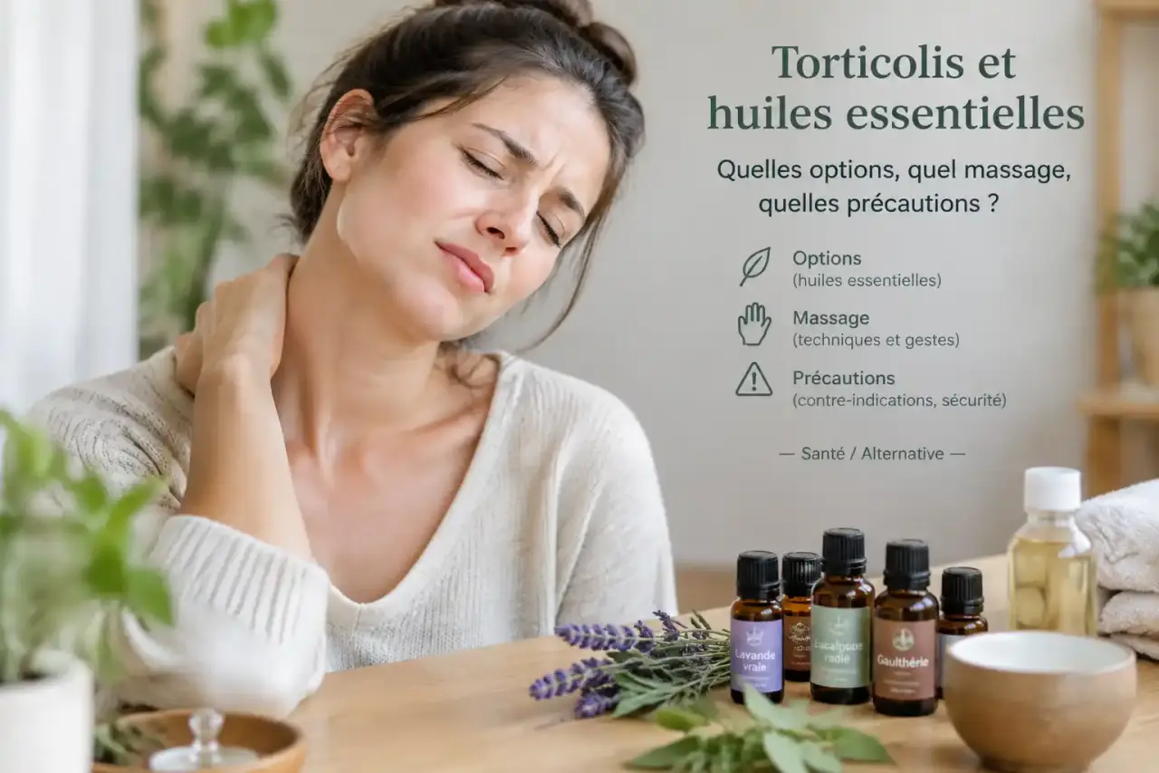 Torticolis et huiles essentielles : quelles options, quel massage, quelles précautions ?